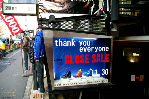 2Line Harajuku Shop Closing