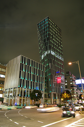 Kinokuniya Aoyama At Night