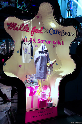 Milkfed Carebears at LaForet