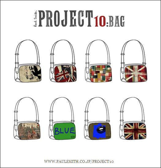 A few Paul Smith bag designs.