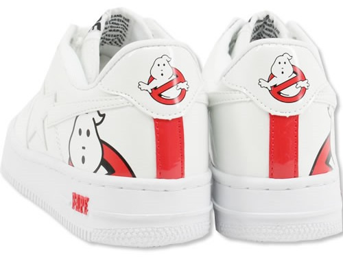 White BAPE Ghostbusters Shoes