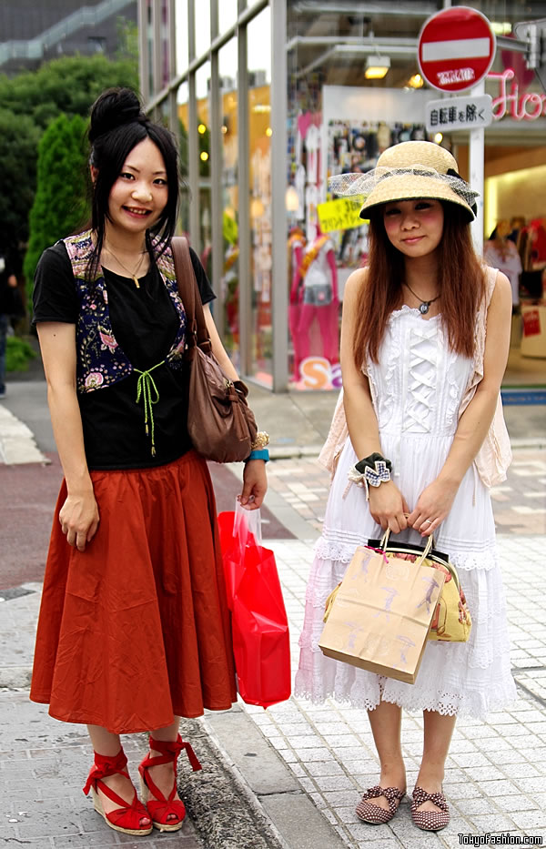Two Harajuku Girls in Vests