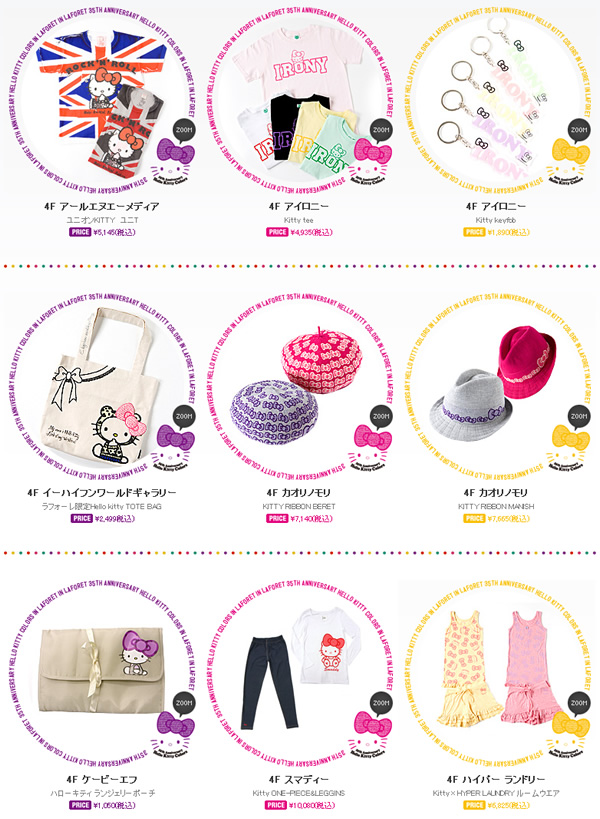 LaForet Harajuku Hello Kitty Fashion