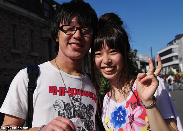 Smiley Japanese Girl and Guy