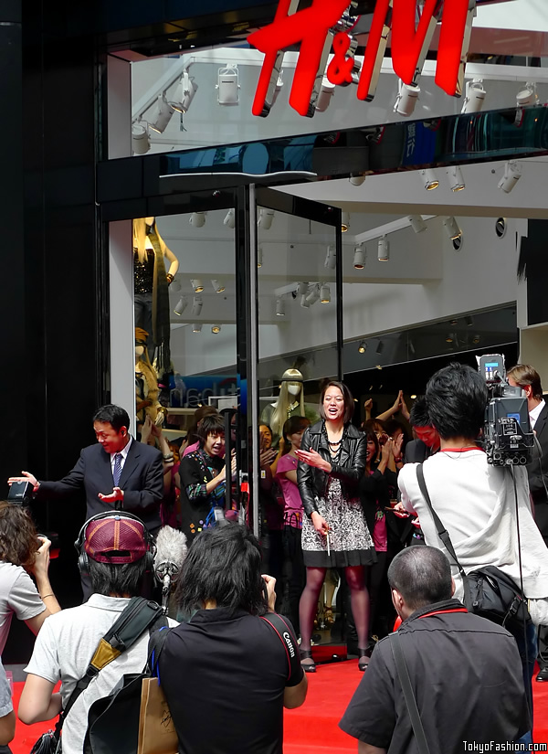 H&M Shibuya Grand Opening Ribbon Cut