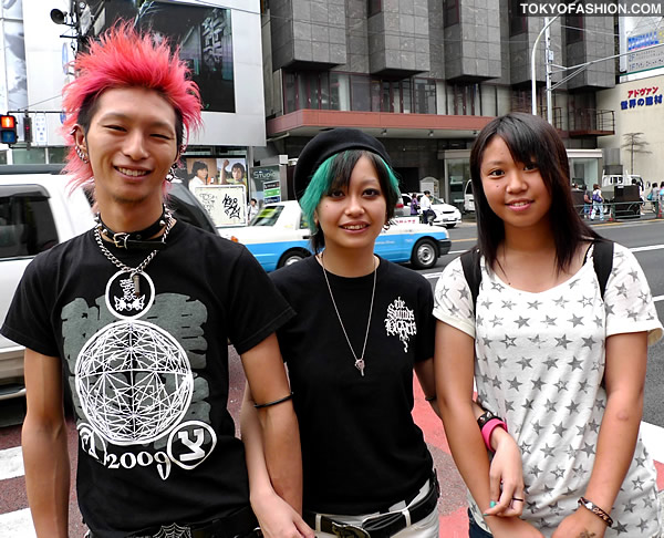 Pink and Green Japanese Hair