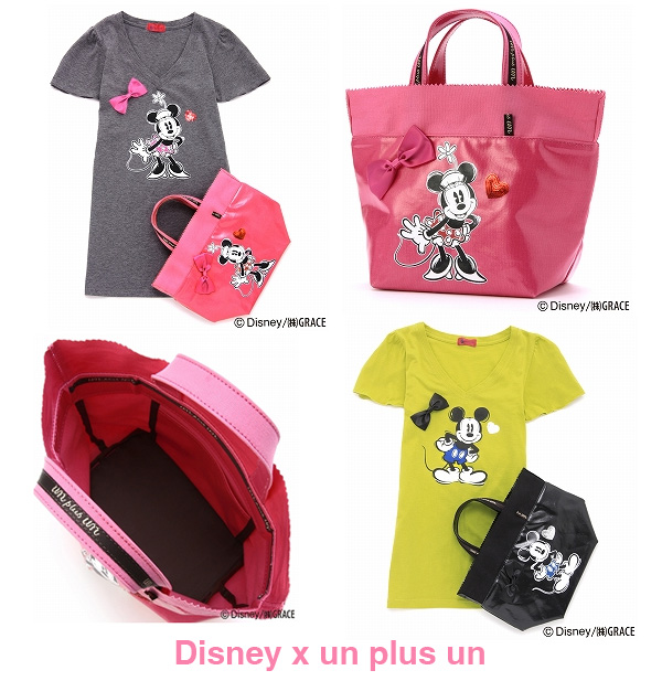 Disney x un plus un t-shirts and bags