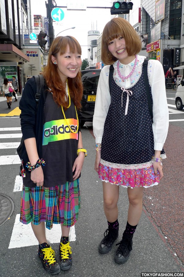 Adidas & Converse Girls in Harajuku