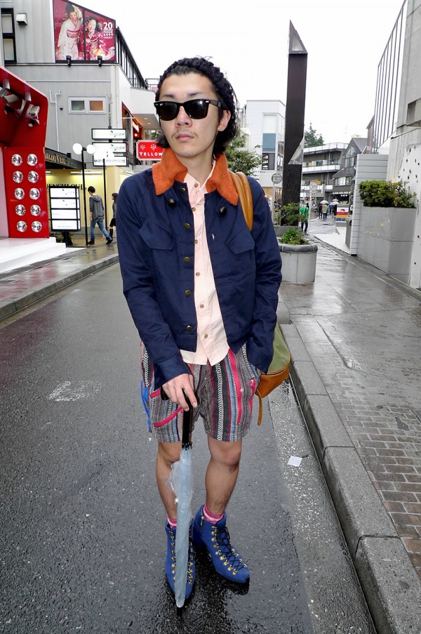 Japanese Guy in Heels & Shorts
