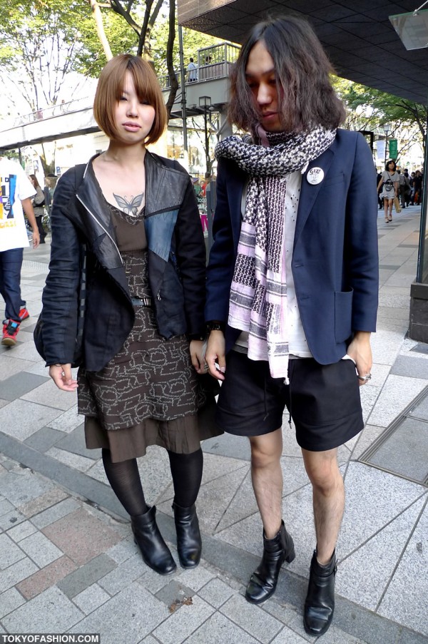 Japanese Butterfly Tattoo Girl in Harajuku