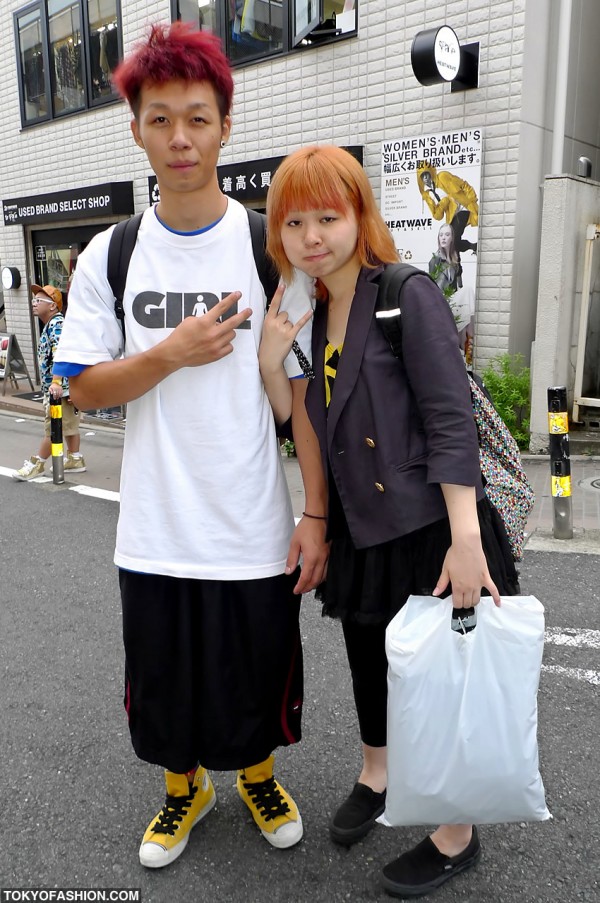 Cute Girl and Guy in Harajuku