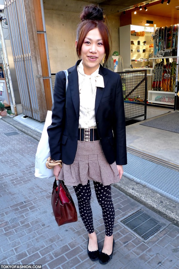 Blazer, Star Leggings, & a Smile in Harajuku