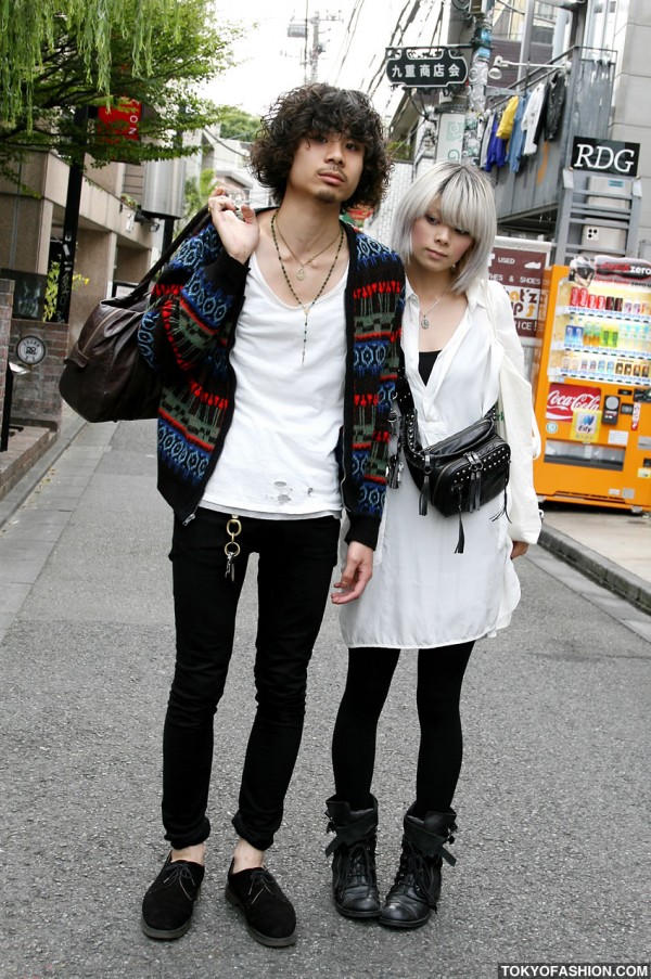 Silver Hair Girl vs. Beard Guy in Harajuku