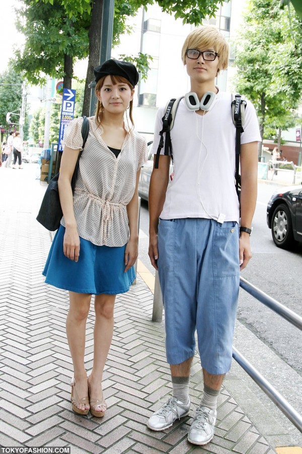 Blonde Japanese Guy & Beret Girl