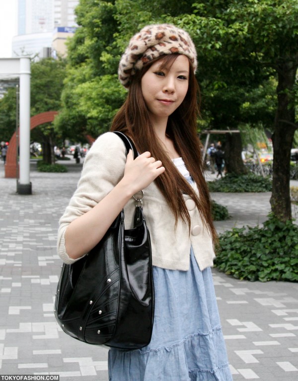 Leopard Print Beret