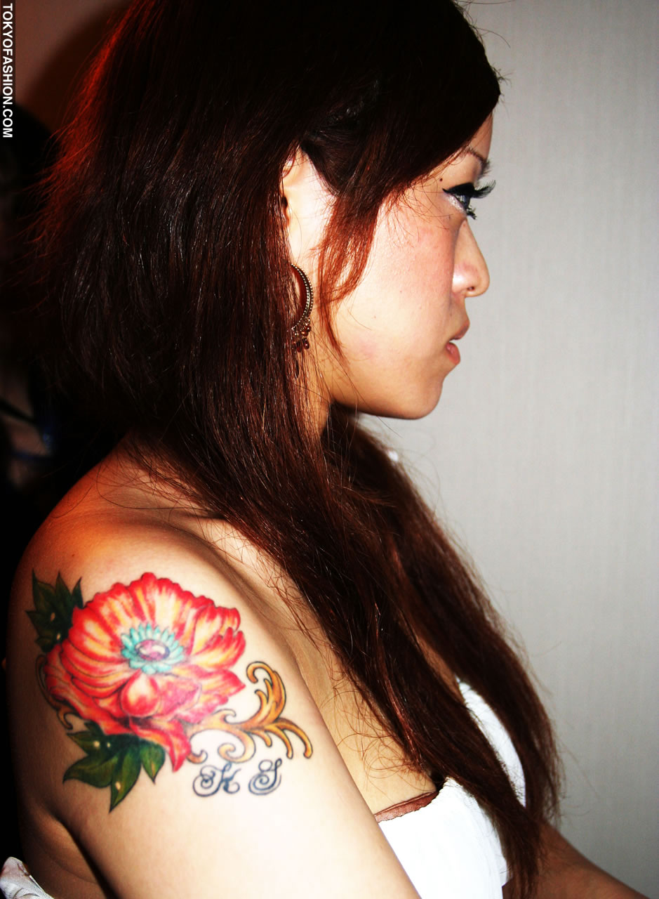 Shoulder Flower Tattoo