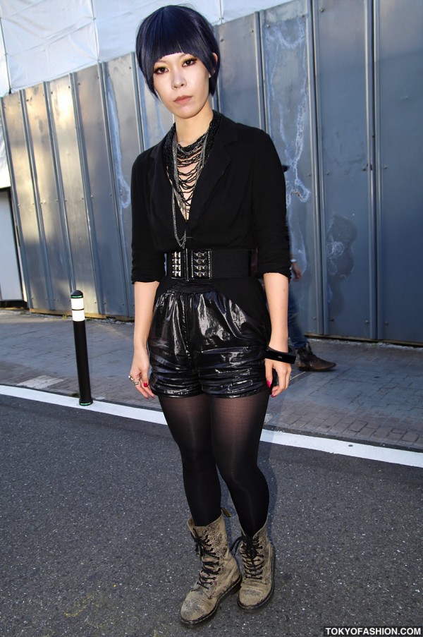 Stylish Black Fashion in Harajuku