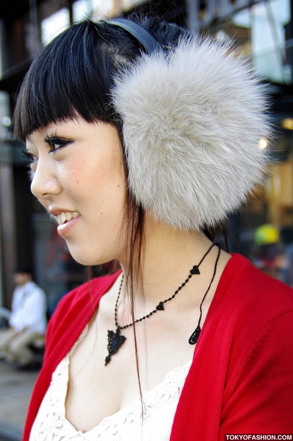 Fur Ear Muffs in Tokyo