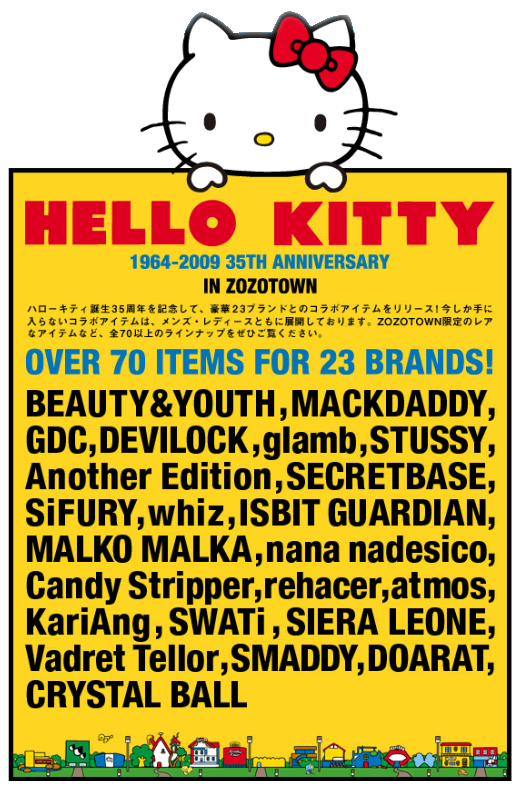 Hello Kitty 35: 20 Brands, 70 Limited Edition Items