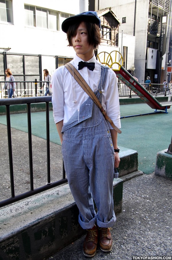 Bow Tie & Overalls Guy in Shibuya
