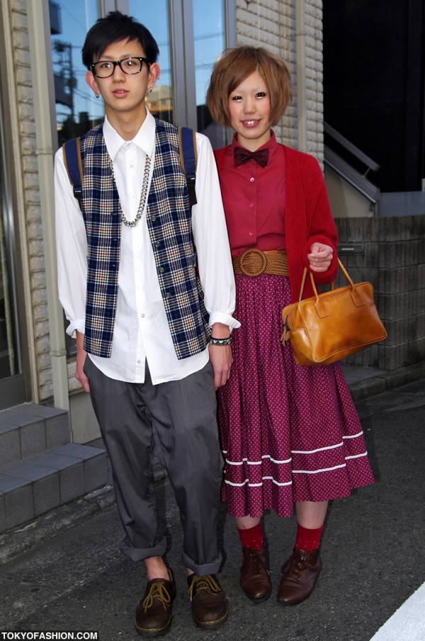 Bow Tie Girl vs. Plaid Vest Guy in Harajuku