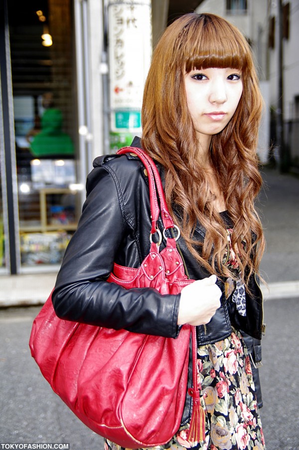 Red Leather Handbag