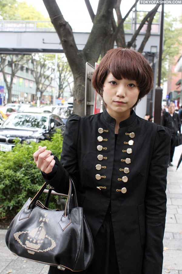 Black Military Jacket in Tokyo