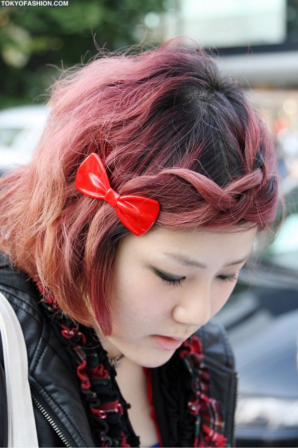 Cute Hair Bow in Harajuku