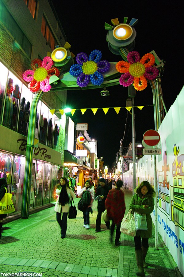 Looking Back Up Takeshita Street