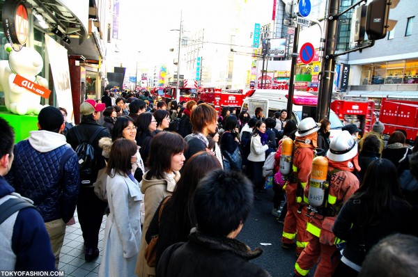 Harajuku Crowds & Fire Trucks