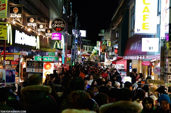 Takeshita Dori Crowded Shopping Street