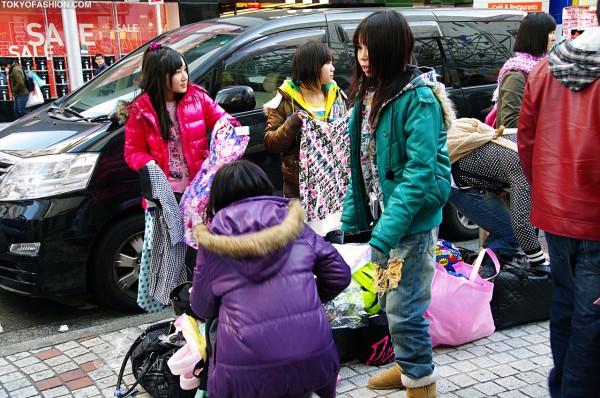 Girls Trading Clothing at Shibuya 109