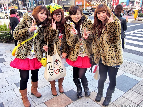 Leopard Print Japanese Girls