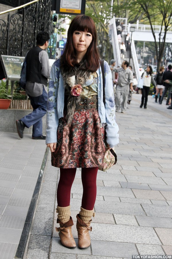 Dress & Sweater Girl in Harajuku