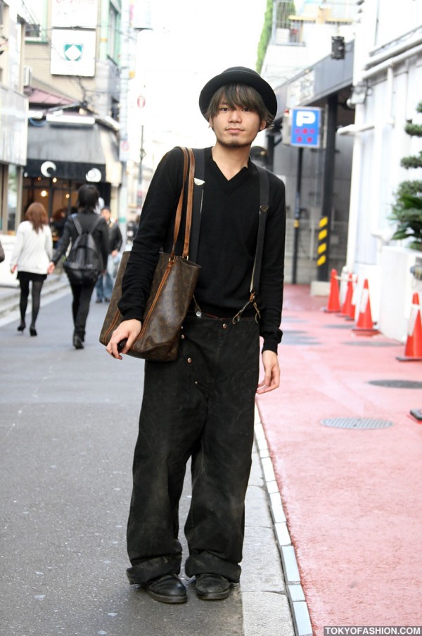 Japanese Guy in Dior & LV in Harajuku