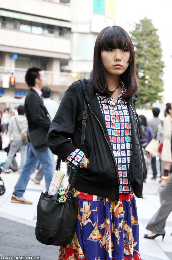 Bucket Purse & Black Jacket