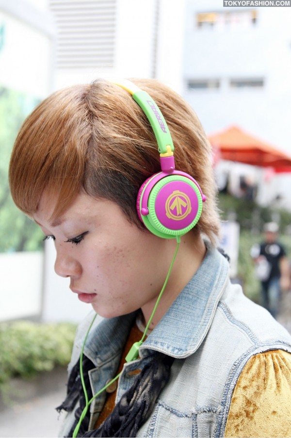 Japanese Girl in Aerial7 Headphones