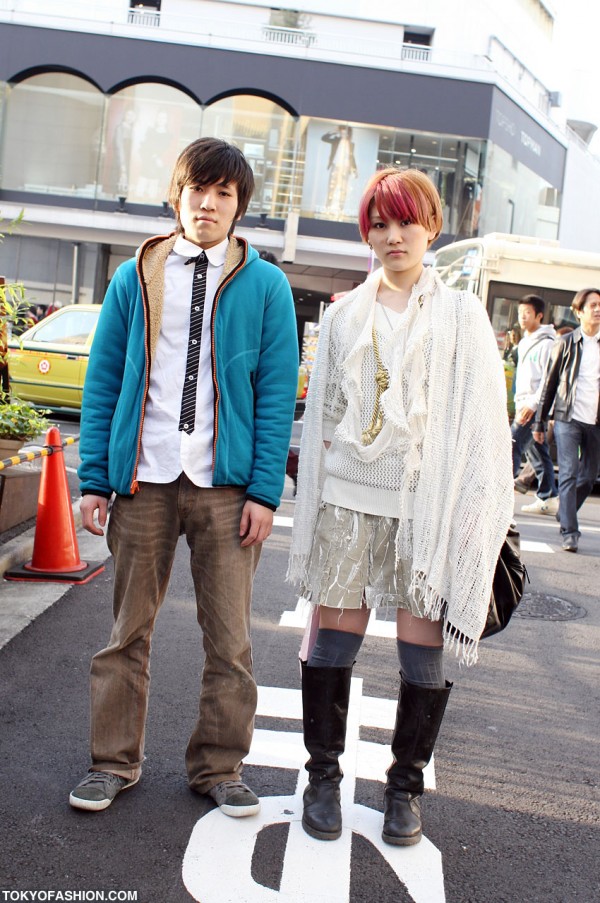 Bright Colored Hair & Light Colored Fashion in Tokyo