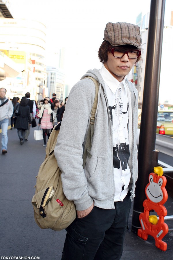 Uniqlo Hoodie & Newsboy Hat