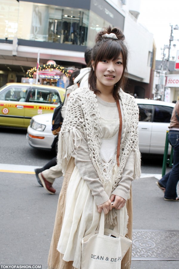 Japanese Girl in Layered Fashion