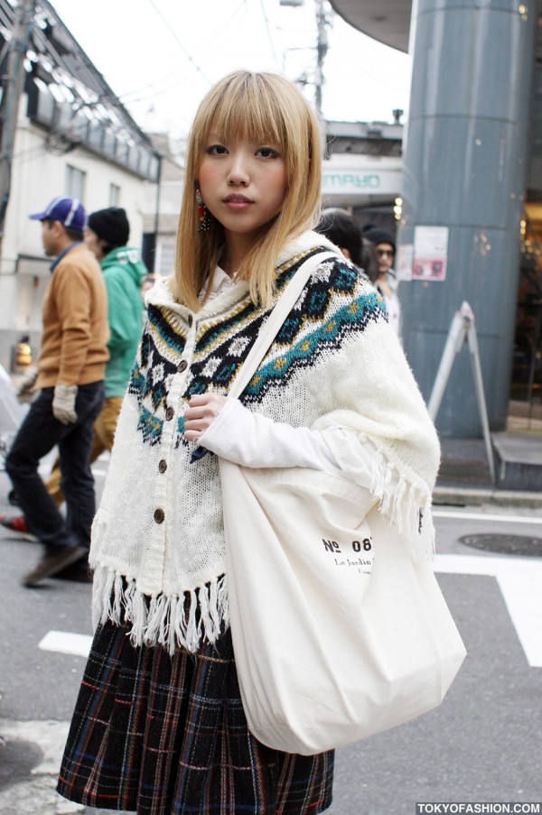 Knit Parka in Harajuku