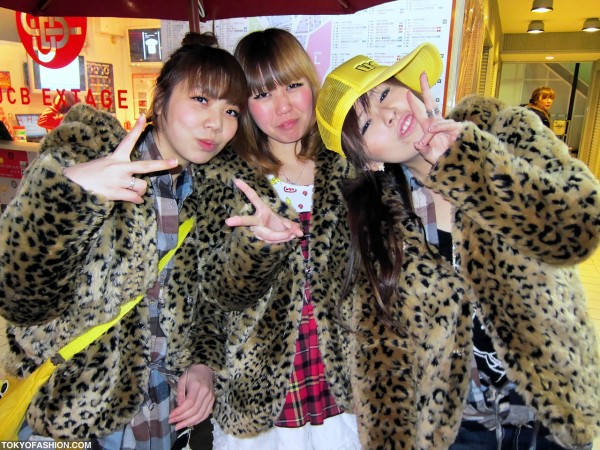 Super Cute Japanese Leopard Print Coat Girls