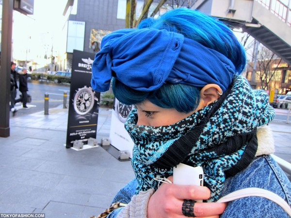 Blue Hair in Harajuku