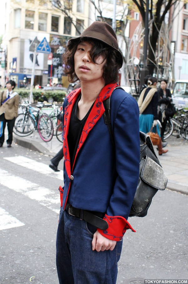 Red Blazer in Harajuku