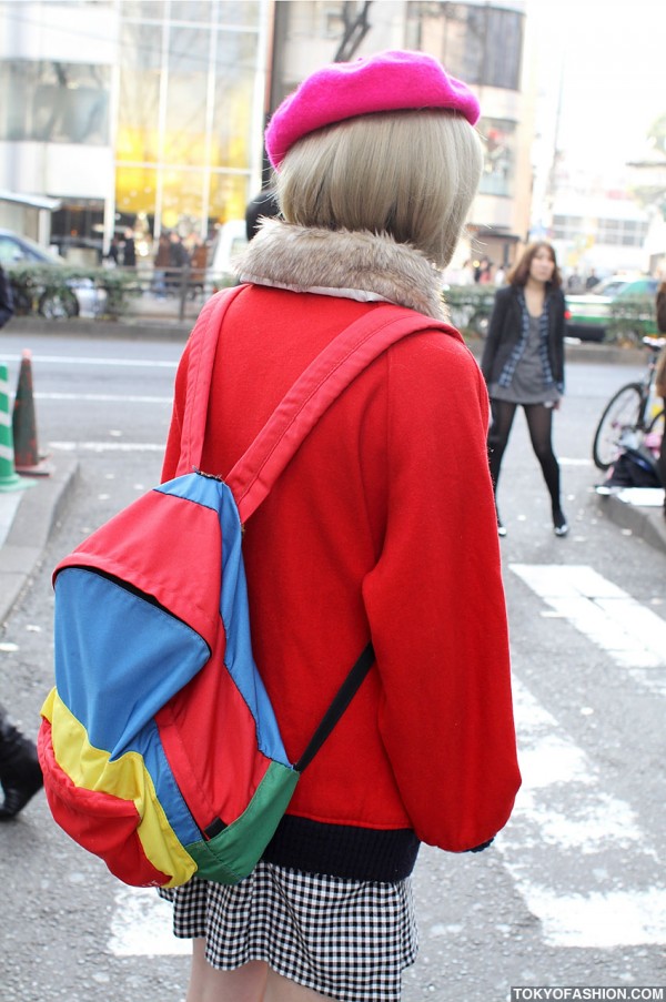 Colorful Backpack in Harajuku