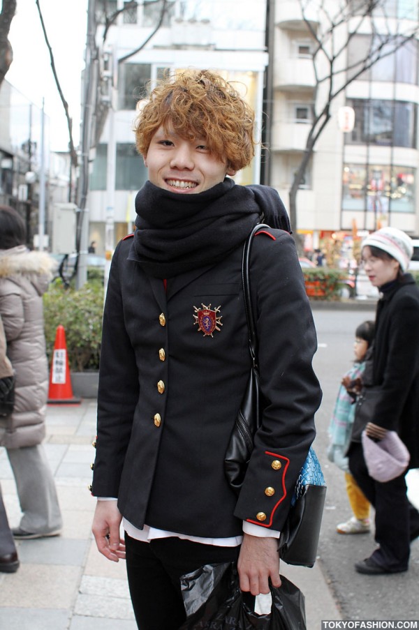 Japanese Guy in Military Jacket