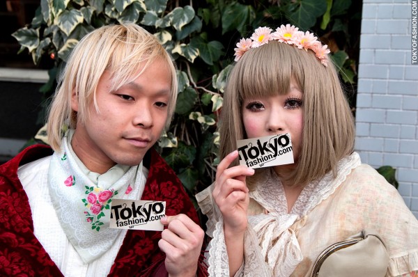 Blonde Japanese Girl and Guy