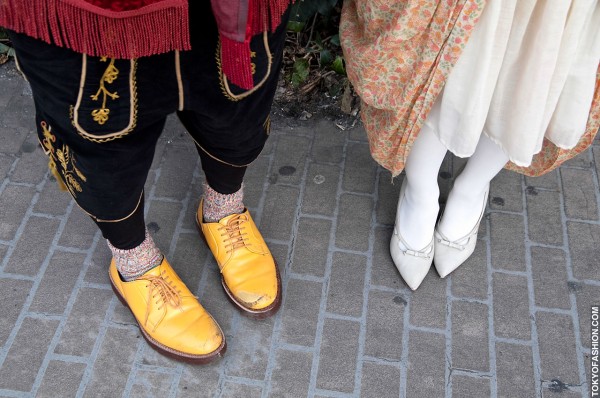 Pointy Heels and Yellow Shoes in Harajuku