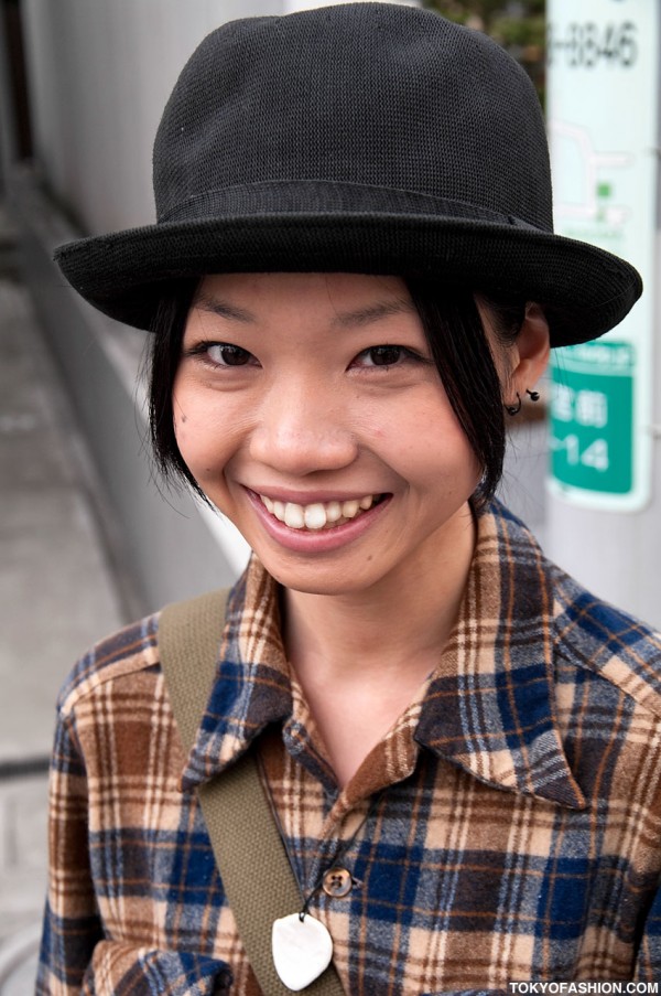 Japanese Girl With Cute Smile & Hat
