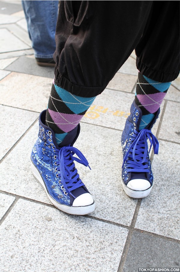 Sequined Hightops in Harajuku